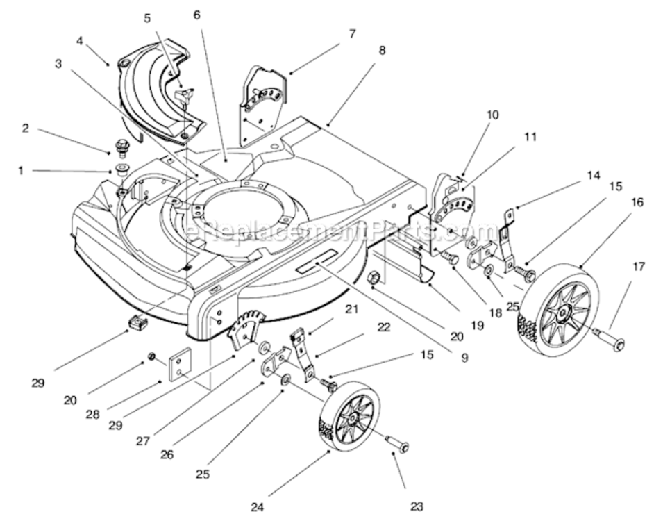 Carburetor Diagram and Parts List for 10310 6900001-6999999 - 1996 Lawn Boy Lawn Mower